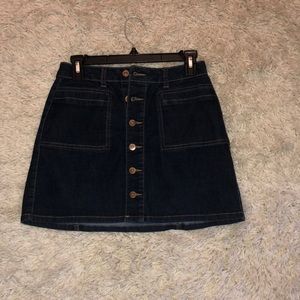 True Craft Button Down Jean Skirt Size 5